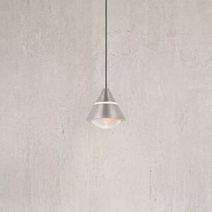 Trio Lighting LED závěsné světlo Romeo, Ø 14 cm, niklová barva, kov,, Hliník / šedá / zinek, Obývací pokoj / jídelna, kov, Moderní
