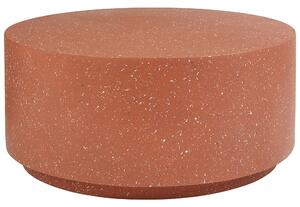 Konferenční stolek TREZZO 90 cm 90 cm Terrazzo efekt Červené terrazzo