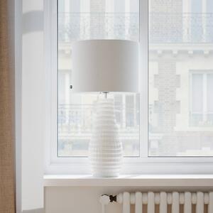 By Rydéns Stolní lampa Bartha od Rydens, krémová/béžová, výška 74 cm, Krémová / jantar, Obývací pokoj / jídelna, Keramika