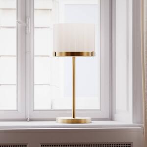 By Rydéns Stolní lampa Marcel od Rydens, mosaz/bílá, výška 55 cm, stmívatelný, Mosaz / zlato, Obývací pokoj / jídelna, kov, Design