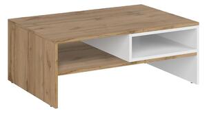 Konsimo Sp. z o.o. Sp. k. Konferenční stolek 35,5x90 cm hnědá/bílá KO0102