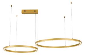 Immax NEO 07218L - LED Stmívatelný lustr FINO 93W/230V 60/80cm zlatá Tuya+DO