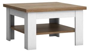 Konsimo Sp. z o.o. Sp. k. Konferenční stolek LEMAS 53x70 cm hnědá/bílá KO0126