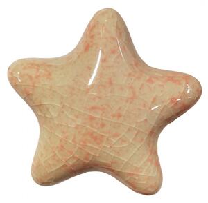 Keramická nábytková úchytka ve tvaru hvězdy – 4x3x4 cm
