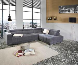 ROHOVÁ SEDAČKA, dřevo, kov, textil, šedá Luca Bessoni - Sedací soupravy, Online Only