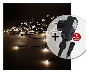 LED záclonová světla EDM Icicle Easy-Connect 100W Teplá bílá (200 x 50 cm)