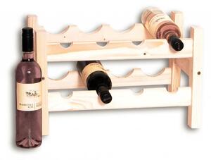 Dřevěný stojan na víno pro 8 láhví - SV8