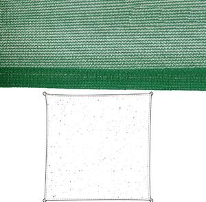 BigBuy Home Stínící plachty Markýza Zelená Polyetylen 500 x 500 x 0,5 cm