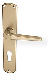 Dveřní kování ACT Monte HR (F4), klika-klika, Otvor pro obyčejný klíč BB, AC-T F4 (hliník bronz), 72 mm