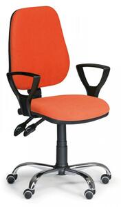 Kancelářská židle Comfort Biedrax Z9672O s područkami a chromovaným křížem