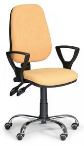 Kancelářská židle Comfort Biedrax Z9672ZL s područkami a chromovaným křížem