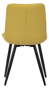Židle jídelní FREDERICO žlutá látka