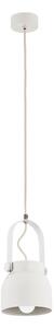 Argon 8290 - Lustr na lanku LOGAN 1xE27/15W/230V pr. 14 cm bílá