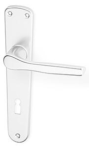 Dveřní kování ACT Monet HR (F1), klika-klika, Otvor pro obyčejný klíč BB, AC-T F1 (hliník stříbrný), 72 mm