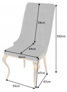 Židle MODERN BAROCCO GOLD S RUKOJETÍ černá samet Nábytek | Jídelní prostory | Jídelní židle | Všechny jídelní židle