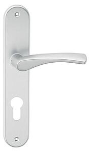 Dveřní kování ACT Pia OV (F1), klika-klika, Otvor pro obyčejný klíč BB, AC-T F1 (hliník stříbrný), 72 mm