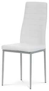 Židle jídelní MATTIA bílá koženka