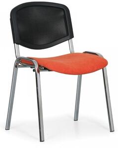 Konferenční čalouněná židle, oranžová Biedrax Z9854O