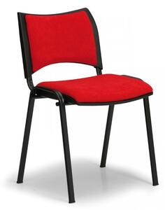 Konferenční čalouněná židle, červená Biedrax Z9094CV