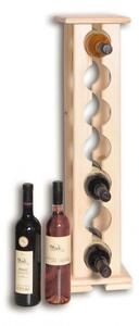 Dřevěný stojan na víno pro 7 láhví - SV7