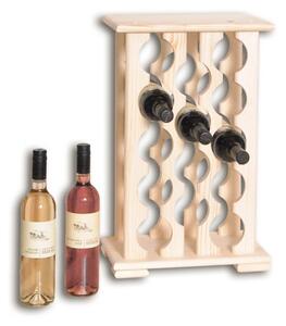 Dřevěný stojan na víno pro 14 láhví - SV14