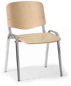 Konferenční dřevěná židle ISO, Biedrax Z9770