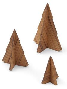 Dřevěné stromečky Teak Spruce Tree - set 3 ks Skagerak