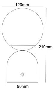 Globo 21006W - LED Stmívatelná dotyková stolní lampa JULSY LED/2,5W/3,7V bílá