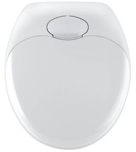 Nastavitelné WC prkénko v bílé barvě, FAMILY, montáž Fix-Clip, WENKO