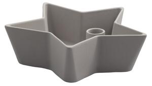 Keramický svícen Lidatorp Star Light Grey L Storefactory Scandinavia