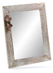 Bílý dřevěný rám + zrcadlo bílá 30x40 cm, NATURAL-FRAME (Rám: Cena za rám)