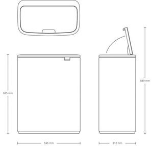 ODPADKOVÝ KOŠ 2 x 30 l Brabantia - Odpadkové koše