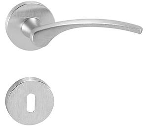 Dveřní kování MP Laura 2-R (OCS), klika-klika, Otvor pro obyčejný klíč BB, MP OCS (chrom broušený)