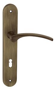 Dveřní kování MP Laura 2 (OGS), klika-klika, WC klíč, MP OGS (bronz česaný mat), 90 mm