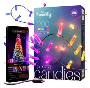 Twinkly TWKC200RGB-G - LED RGB Stmívatelný řetěz 200xLED 14 m USB Wi-Fi