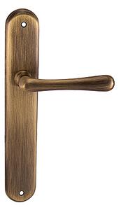 Dveřní kování MP Elegant (OGS), klika-klika, WC klíč, MP OGS (bronz česaný mat), 90 mm