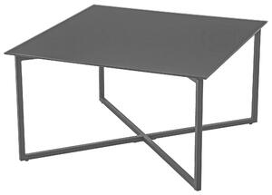 KONFERENČNÍ STOLEK, černá, kov, sklo, 80/80/45 cm Carryhome - Konferenční stolky