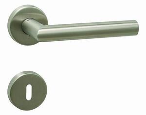 Dveřní kování MP Favorit - R 2002 5S (BROUŠENÁ NEREZ), klika-klika, Otvor pro obyčejný klíč BB, MP BN (broušená nerez)