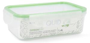 Kazeta na obědy Quid Greenery 1,4 L Transparentní Plastické (Pack 4x)