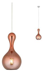 Redo 01-2257 - Lustr na lanku LOB 1xE27/42W/230V pr. 18 cm měď