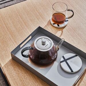 Transparentní skleněná konvice na čaj Kave Home Eumelia 1 l