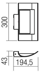 Redo 9112 - LED Venkovní nástěnné svítidlo VELA LED/24W/230V IP54