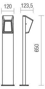 Redo 9168 - LED Venkovní lampa ARGES LED/3W/230V IP54 hnědá