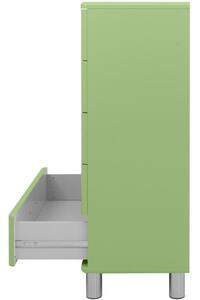 Zelená lakovaná komoda Tenzo Malibu 86 x 41 cm III
