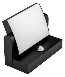 LED Venkovní nástěnné svítidlo se senzorem LED/17W/230V 3000K IP65 černá