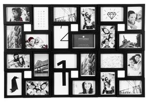 Rámeček na 24 fotografie, fotorámeček, rámeček na fotky, černý