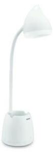 Philips Hat stolní LED lampa USB 1x4,5W 80lm 3000/4000/5700K IP20, krokové stmívání, bílá