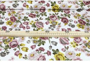 Bavlněný ubrus Vintage květiny 90x90 cm Vícebarevná
