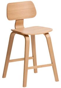 Kave Home Dubová barová židle Gena 65 cm