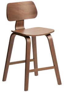 Kave Home Ořechová barová židle Gena 65 cm